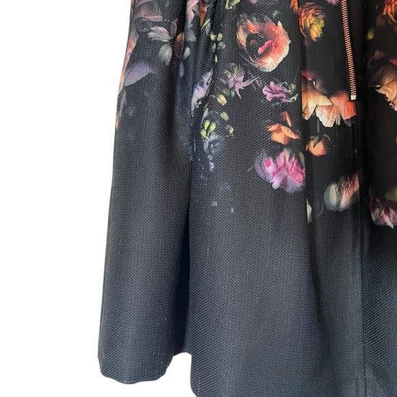 Ted Baker London Deniva Shadow Flora Full Skirt Black Size 4 Cocktail Date Night - Picture 16 of 16